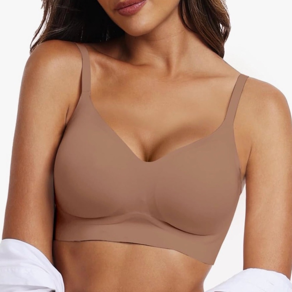 Oeak Seamless Wireless Jelly Full Support Bra Everyday Seamless Comfy